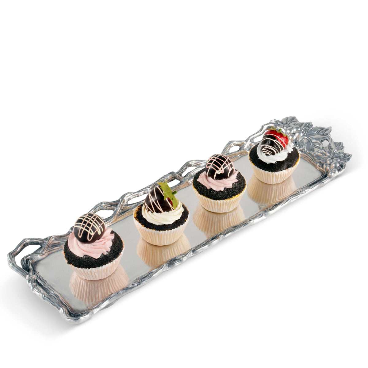 Arthur Court Grape Grape Open Vine Oblong Tray