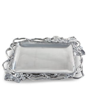 Arthur Court Grape Grape Open Vine Rectangle Tray