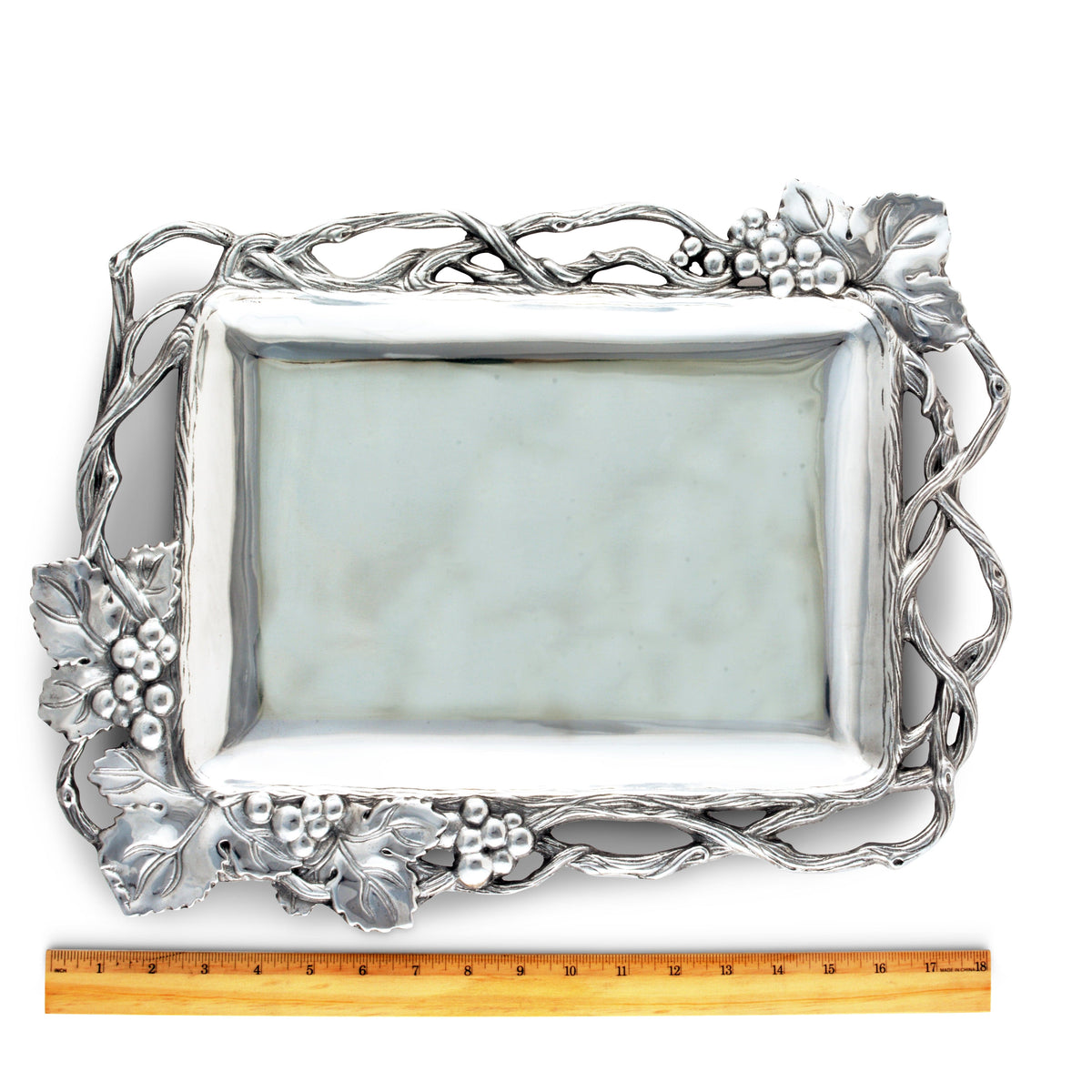 Arthur Court Grape Grape Open Vine Rectangle Tray