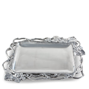 Arthur Court Grape Grape Open Vine Rectangle Tray