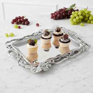 Arthur Court Grape Grape Open Vine Rectangle Tray
