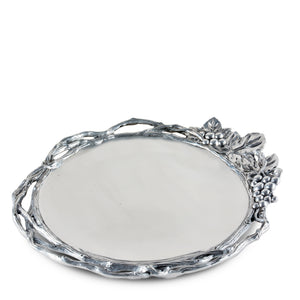 Arthur Court Grape Grape Open Vine Round Tray Large