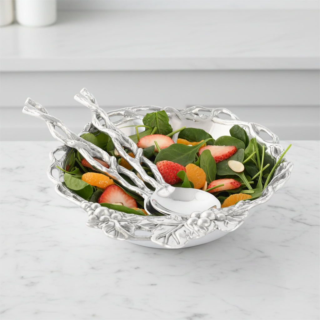 Arthur Court Grape Grape Open Vine Salad Set 3-Pc