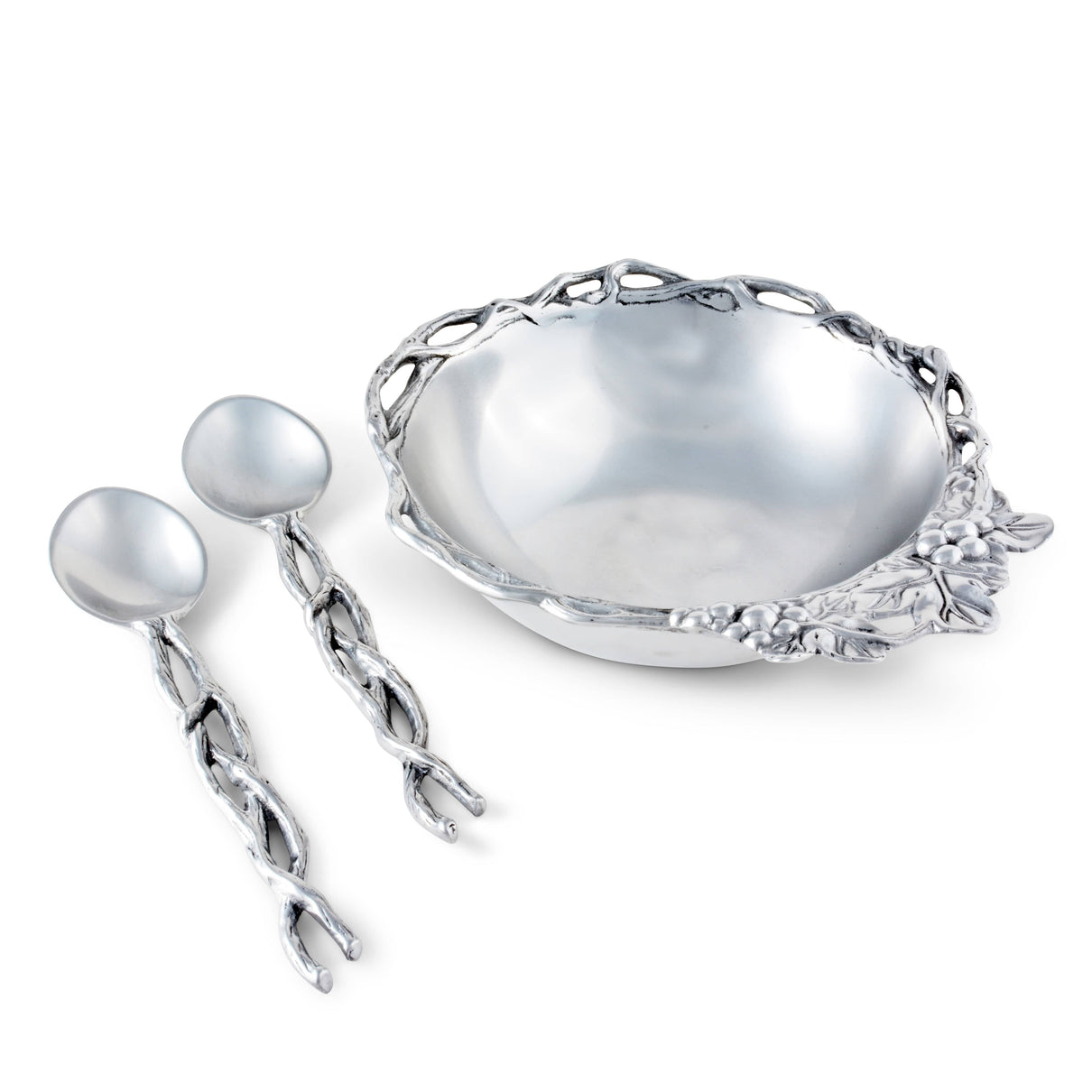 Arthur Court Grape Grape Open Vine Salad Set 3-Pc