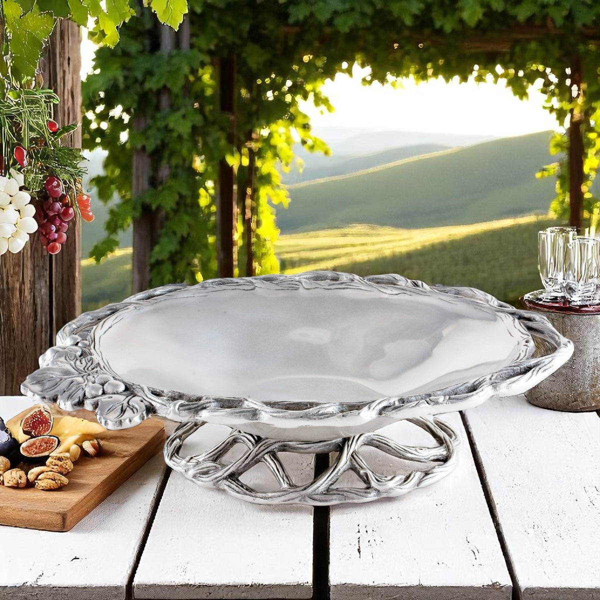 Arthur Court Grape Grape Open Vine Vegetable Dish