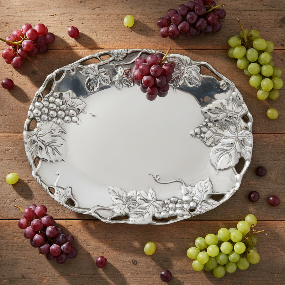 Arthur Court Grape Grape Oval Platter