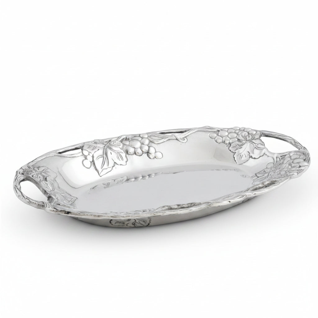 Arthur Court Grape Grape Oval Tray