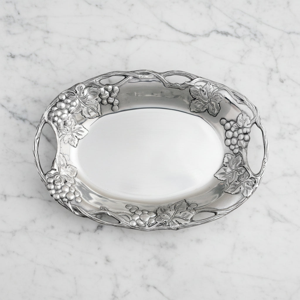 Arthur Court Grape Grape Oval Tray