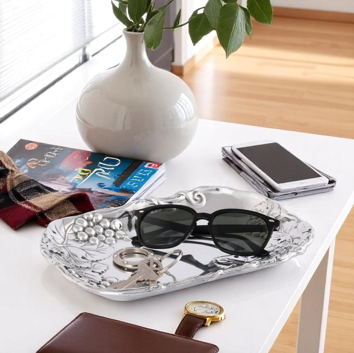 Arthur Court Grape Grape Pattern Catch All