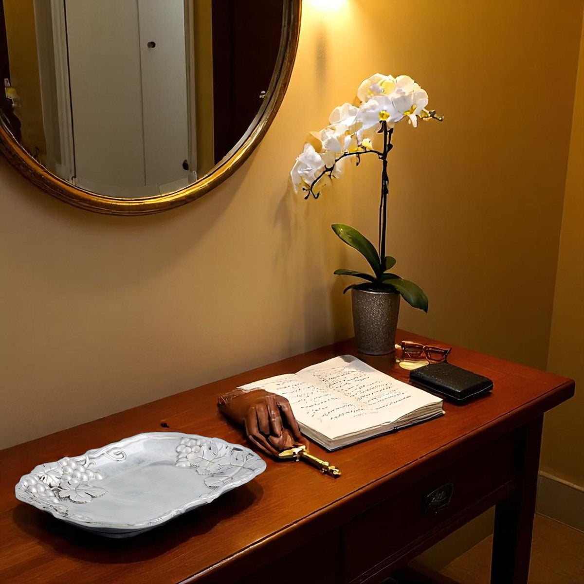 Arthur Court Grape Grape Pattern Catch All