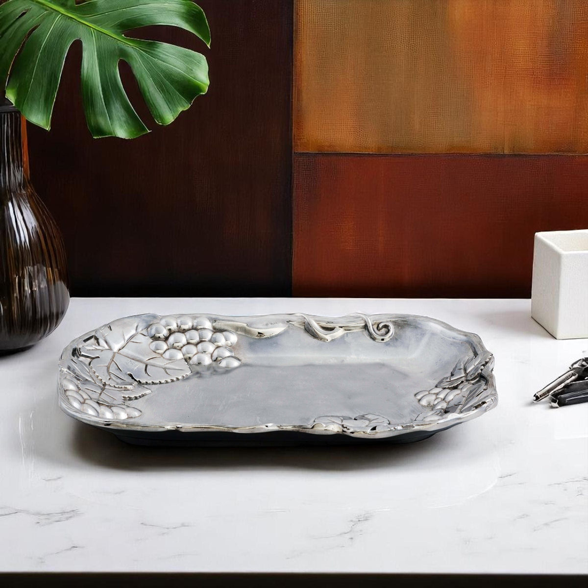 Arthur Court Grape Grape Pattern Catch All