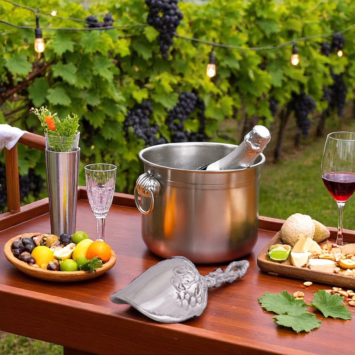 Arthur Court Grape Grape Pattern Ice Scoop