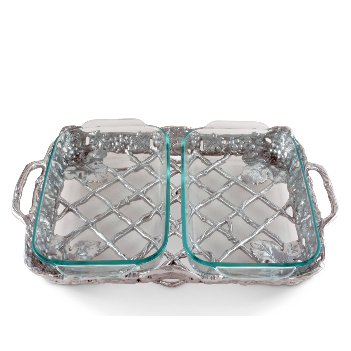 Arthur Court Grape Grape Pyrex Holder 2qt