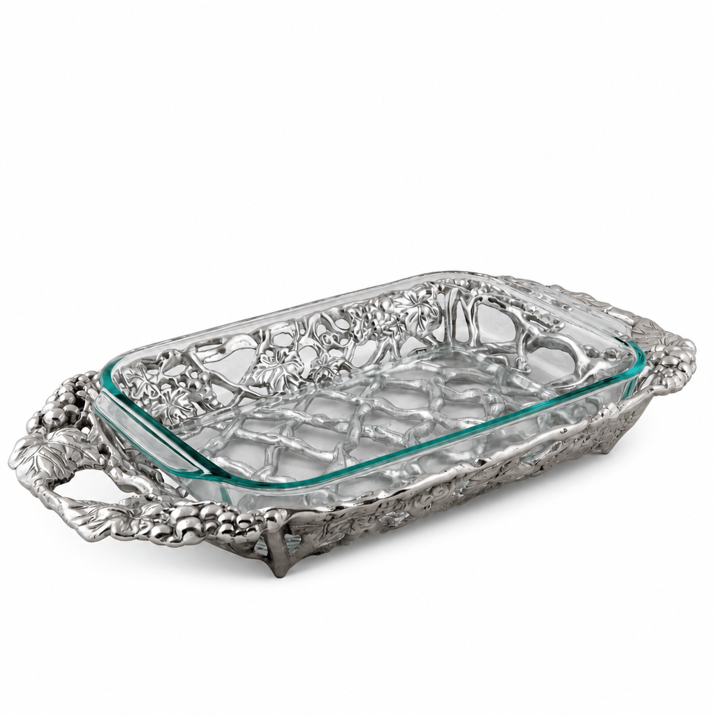 Arthur Court Grape Grape Pyrex Holder 3qt