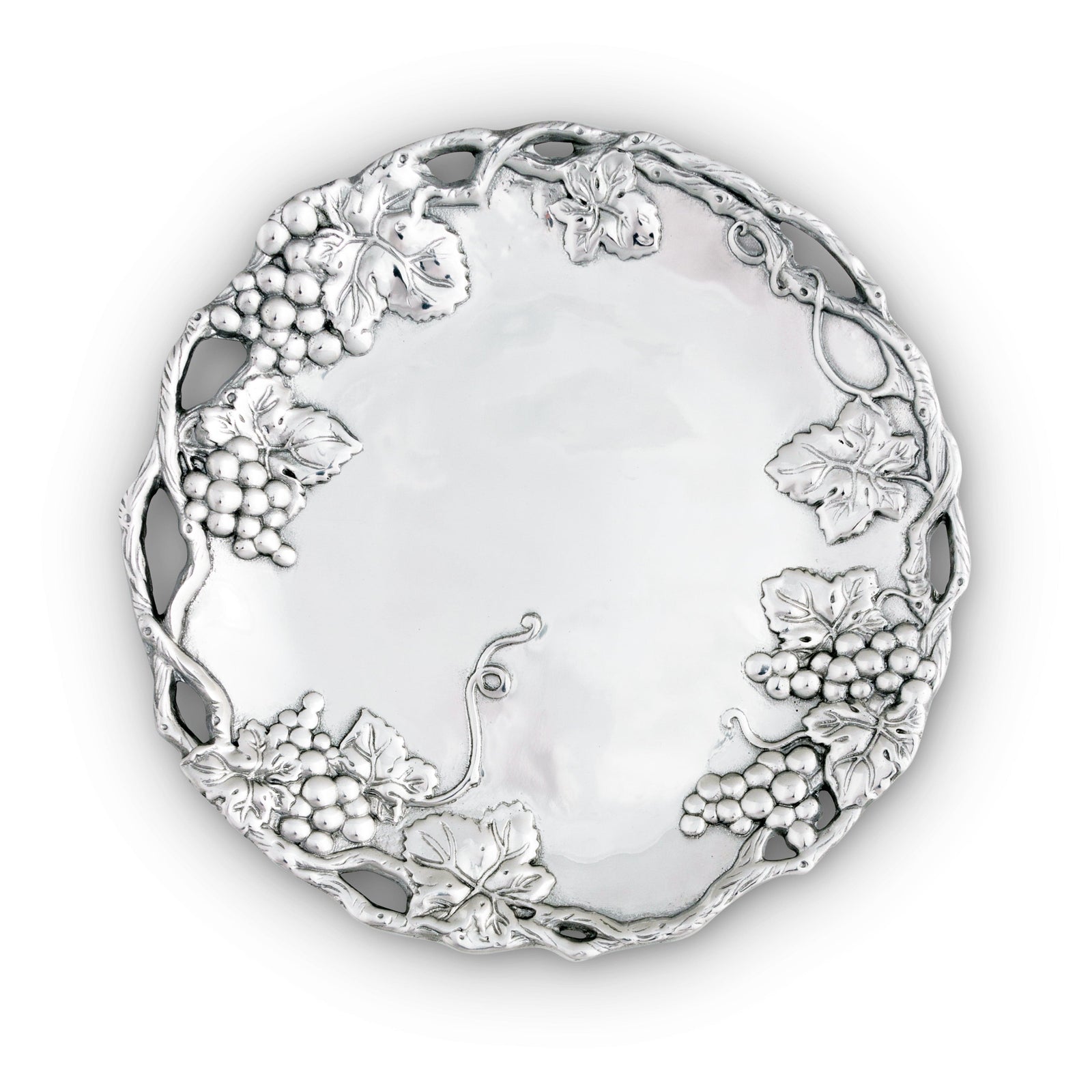 Arthur Court Grape Grape Round Tray 15