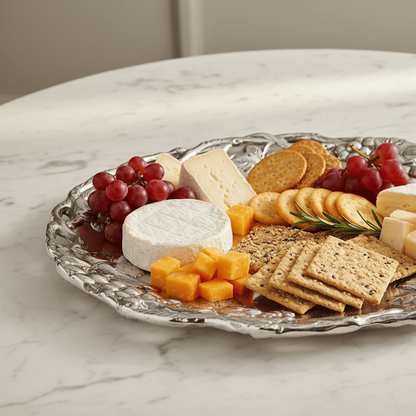 Arthur Court Grape Grape Round Tray 15