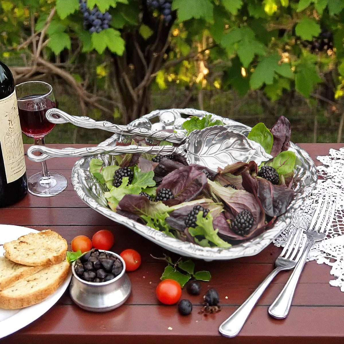 Arthur Court Grape Grape Salad Set 3-Pc