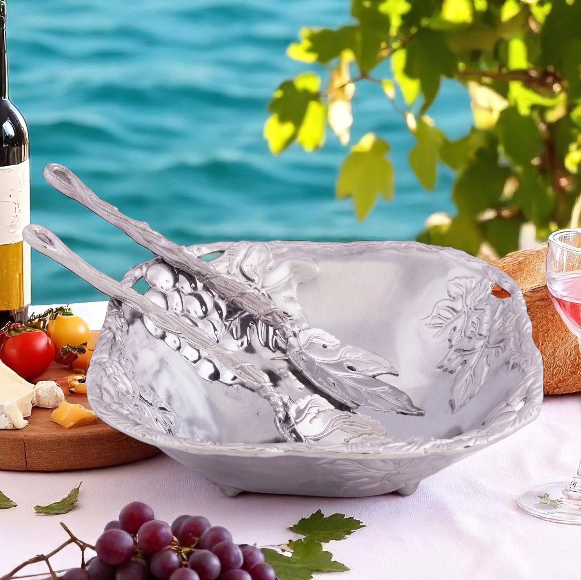 Arthur Court Grape Grape Salad Set 3-Pc
