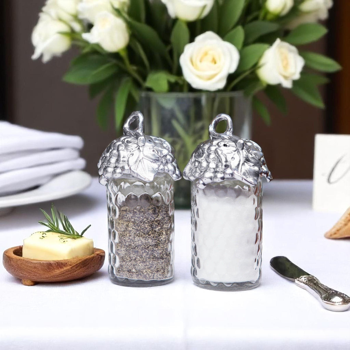 Arthur Court Grape Grape Salt and Pepper Set
