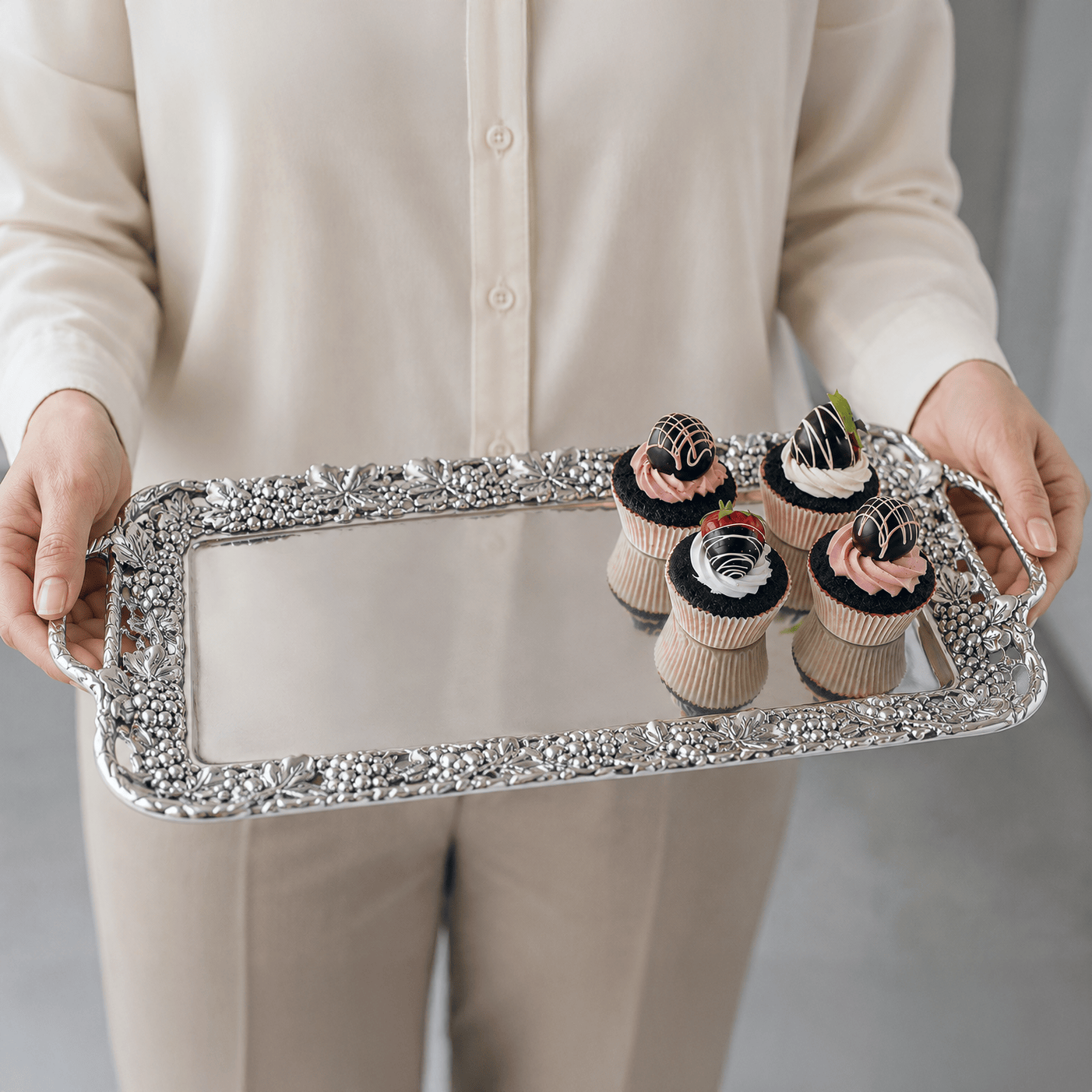 Arthur Court Grape Grape Serving Tray