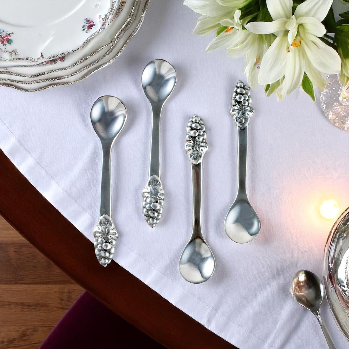 Arthur Court Grape Grape Set/4 Spoons