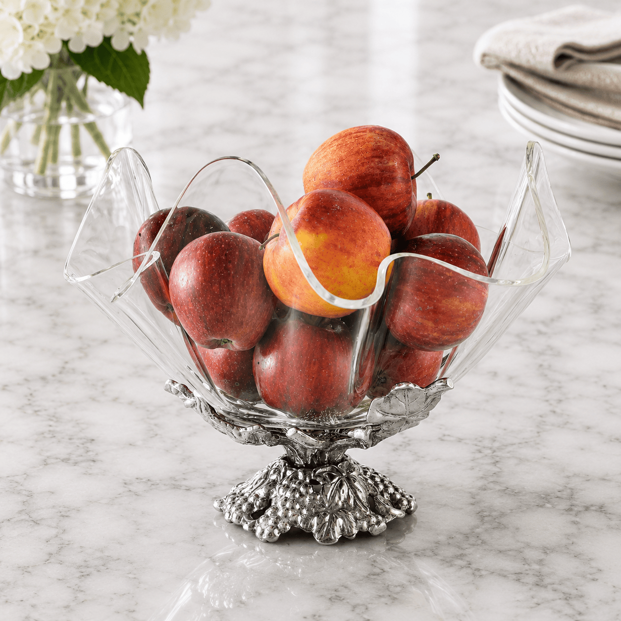 Arthur Court Grape Grape Stand Acrylic Bowl 11