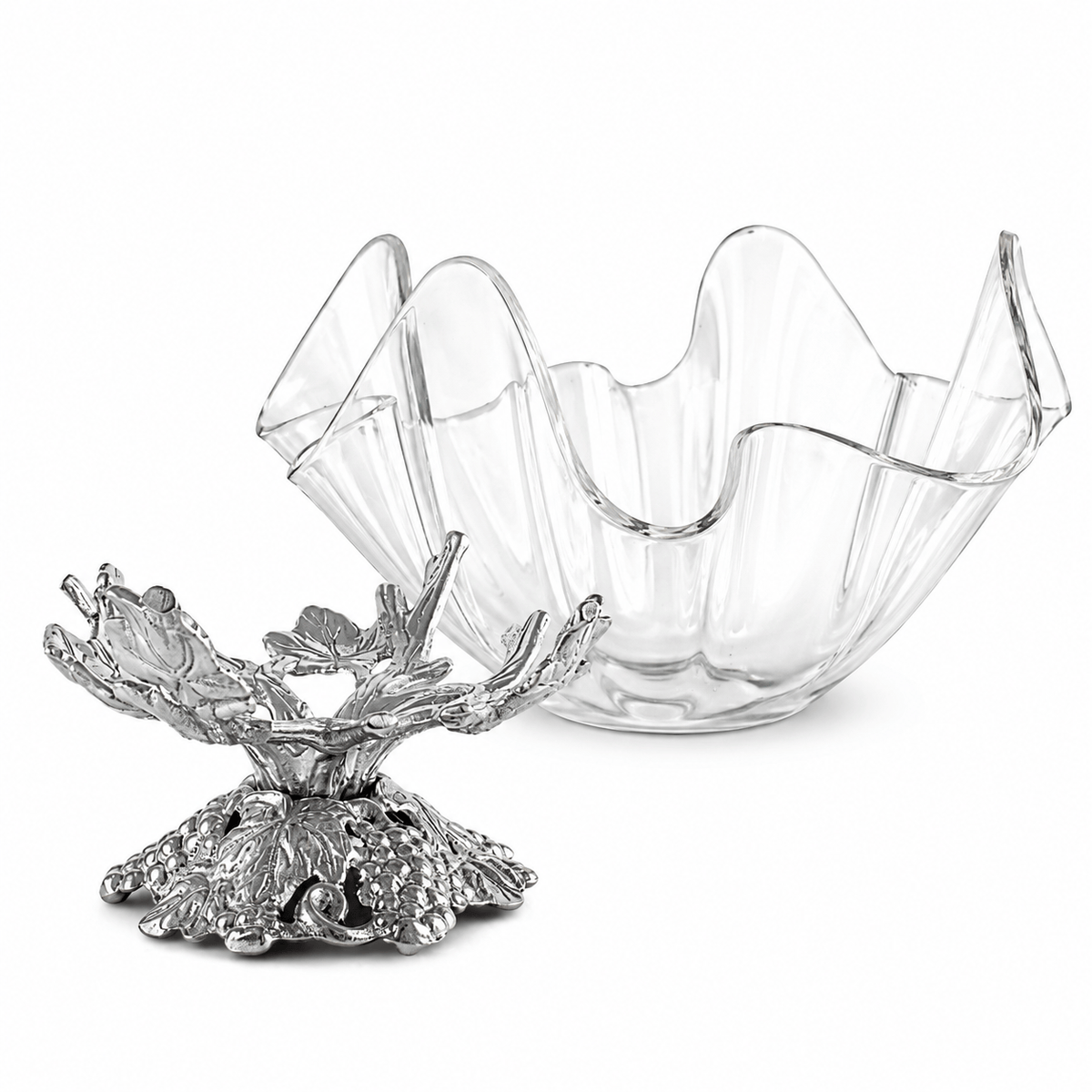 Arthur Court Grape Grape Stand Acrylic Bowl 11