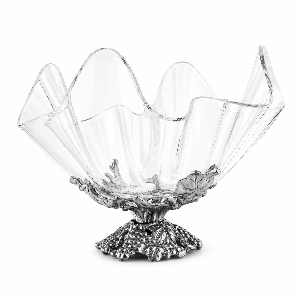 Arthur Court Grape Grape Stand Acrylic Bowl 11