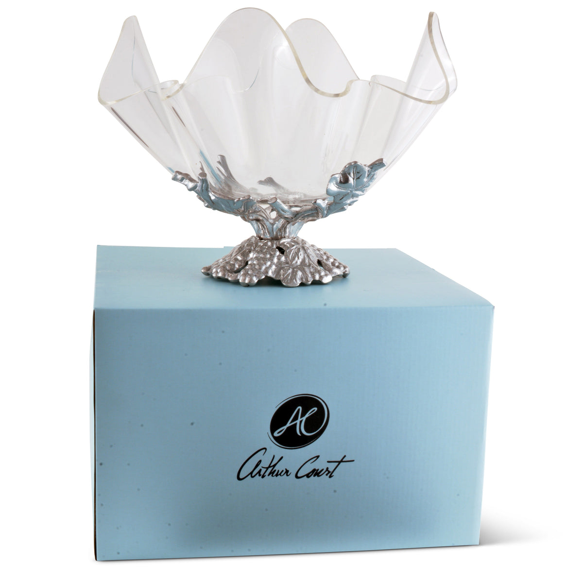 Arthur Court Grape Grape Stand Acrylic Bowl 11