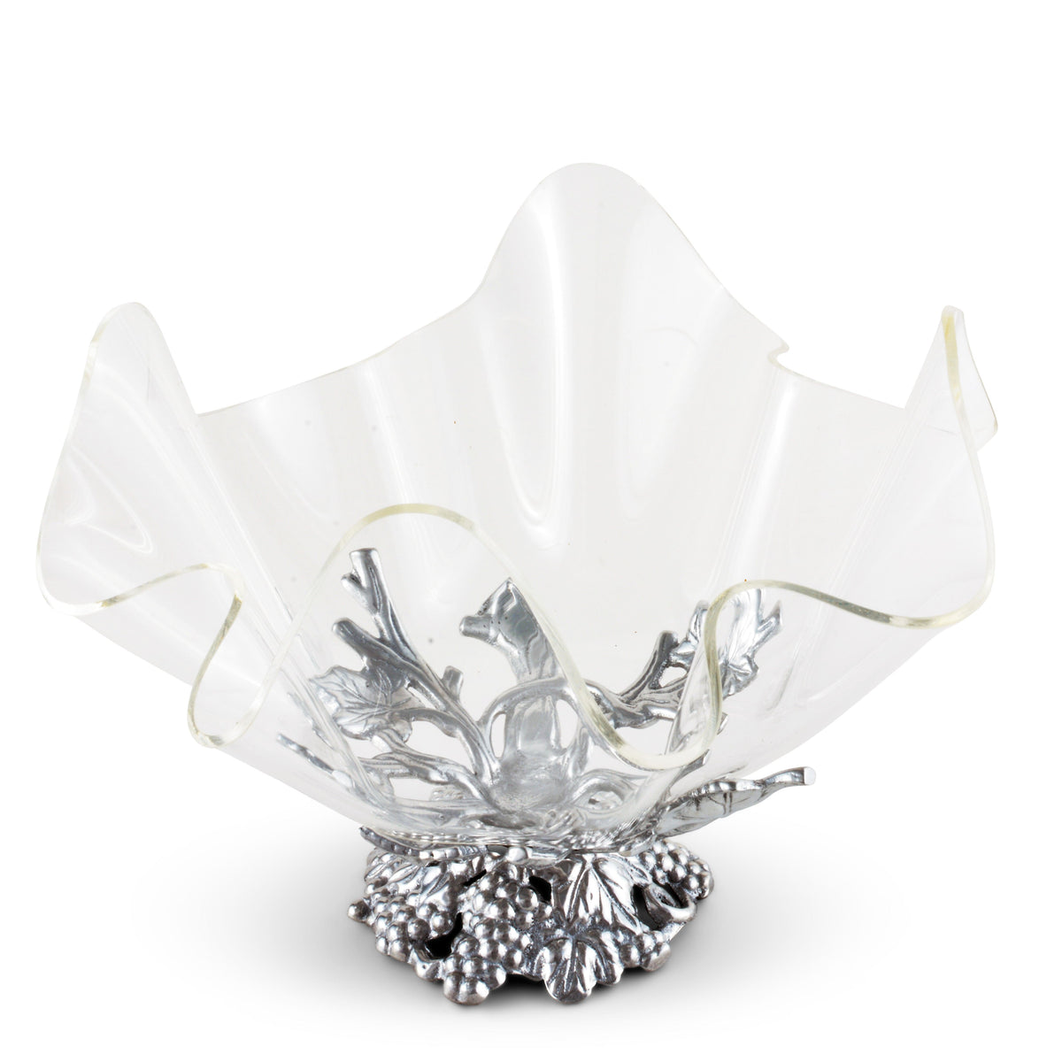 Arthur Court Grape Grape Stand Acrylic Bowl 11