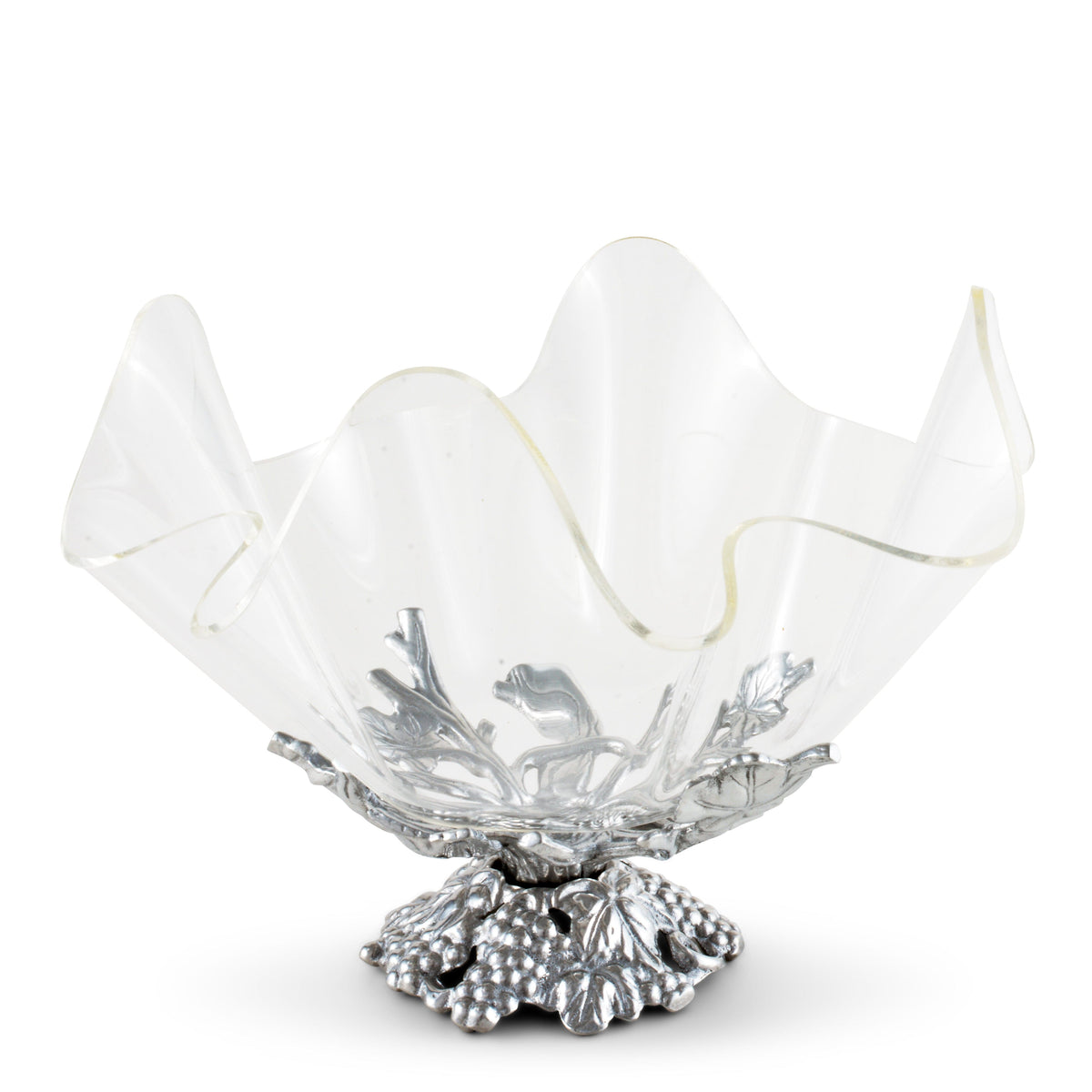 Arthur Court Grape Grape Stand Acrylic Bowl 11