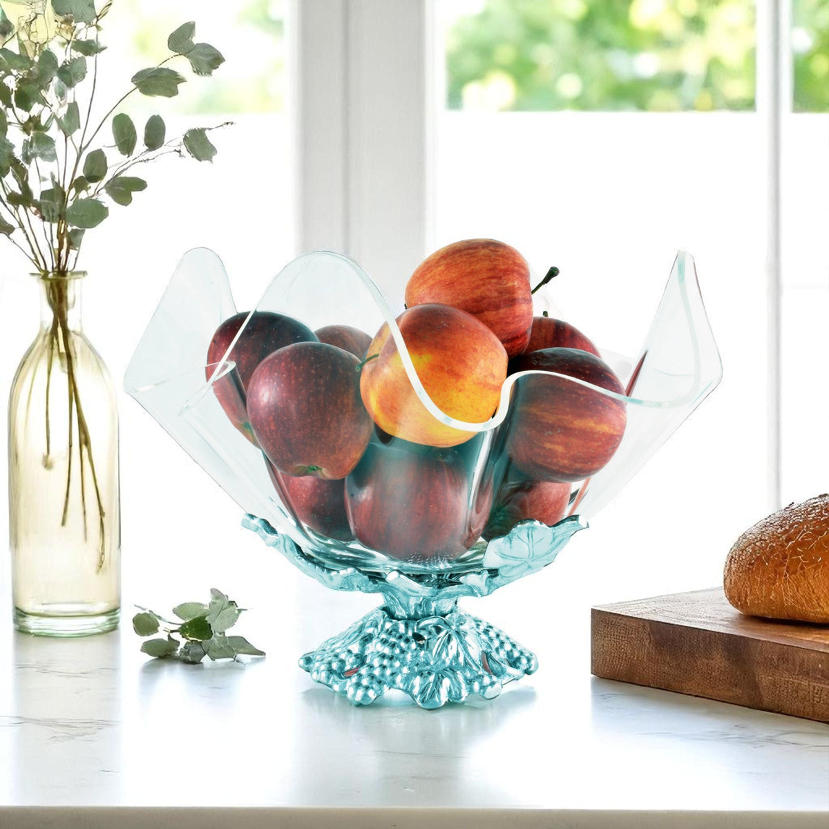 Arthur Court Grape Grape Stand Acrylic Bowl 11