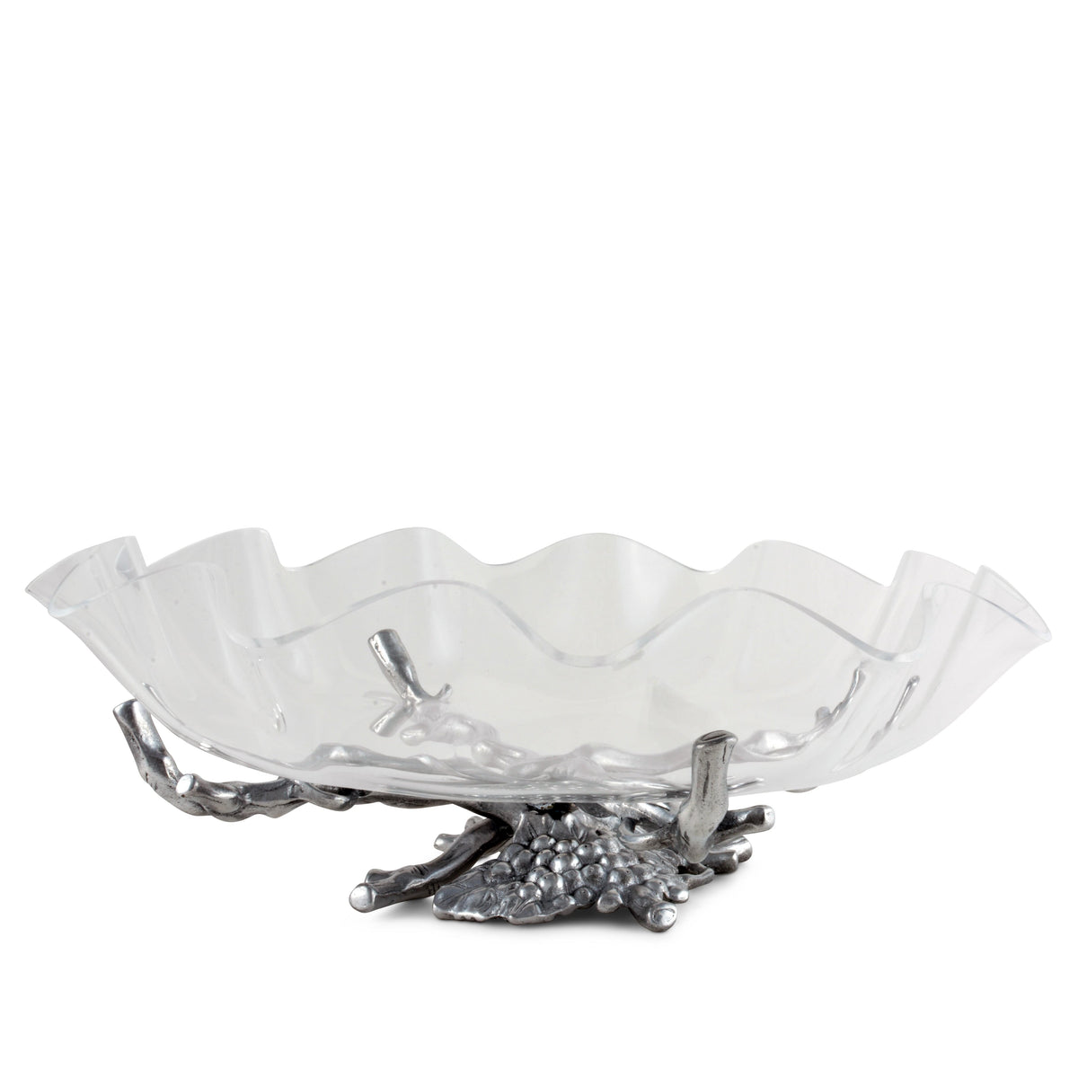 Arthur Court Grape Grape Stand Acrylic Bowl 16