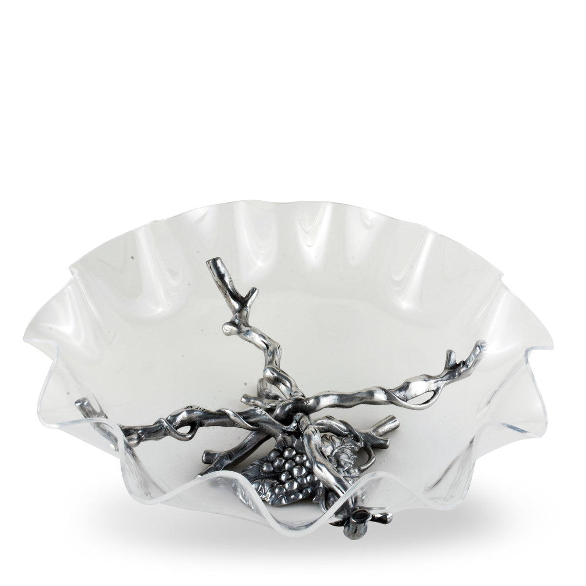 Arthur Court Grape Grape Stand Acrylic Bowl 16