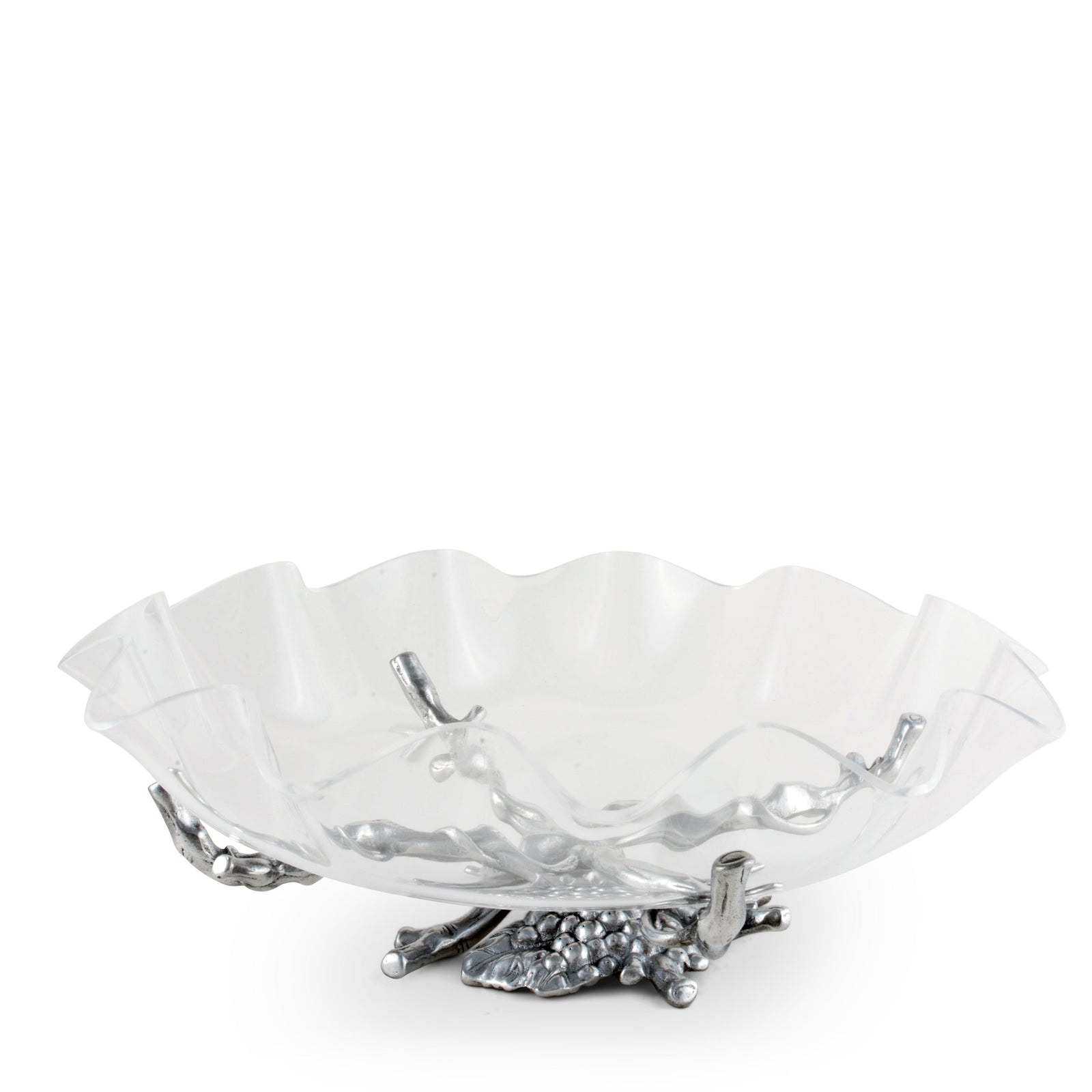 Arthur Court Grape Grape Stand Acrylic Bowl 16