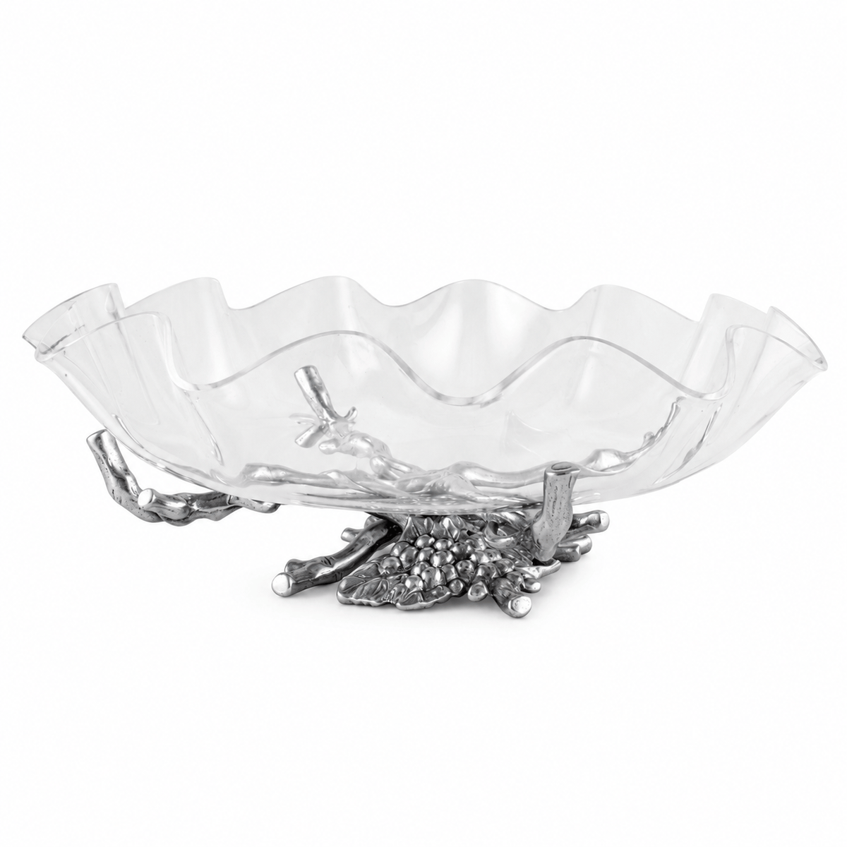 Arthur Court Grape Grape Stand Acrylic Bowl 16