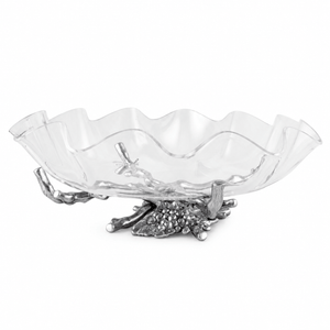 Arthur Court Grape Grape Stand Acrylic Bowl 16