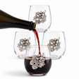 Grape Stemless Wine Glasses - Set of 4