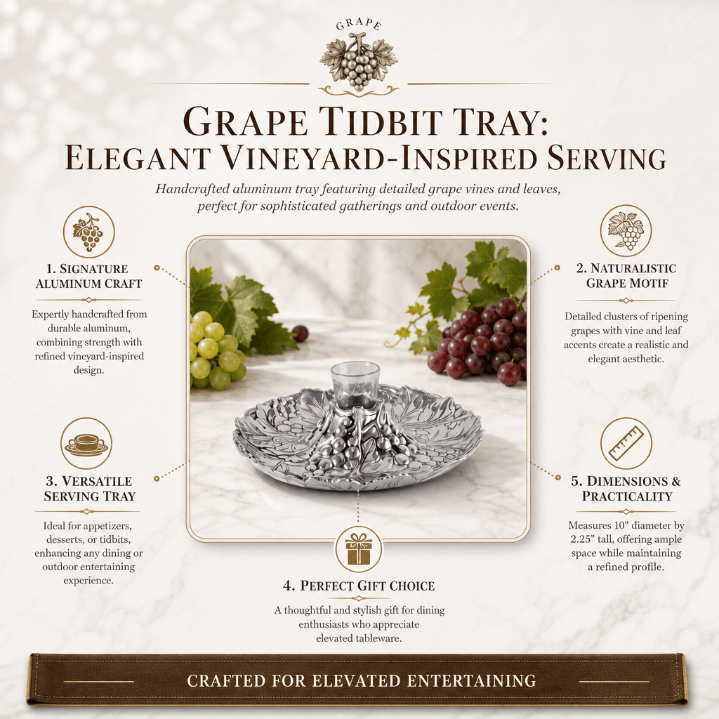 Arthur Court Grape Grape Tidbit tray