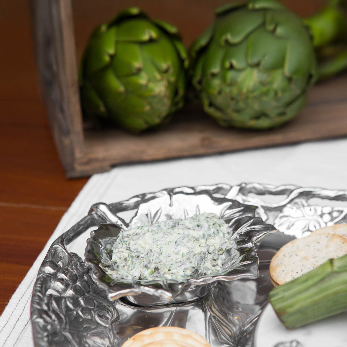 Arthur Court Grape Grape Tray Entertainment Set 5