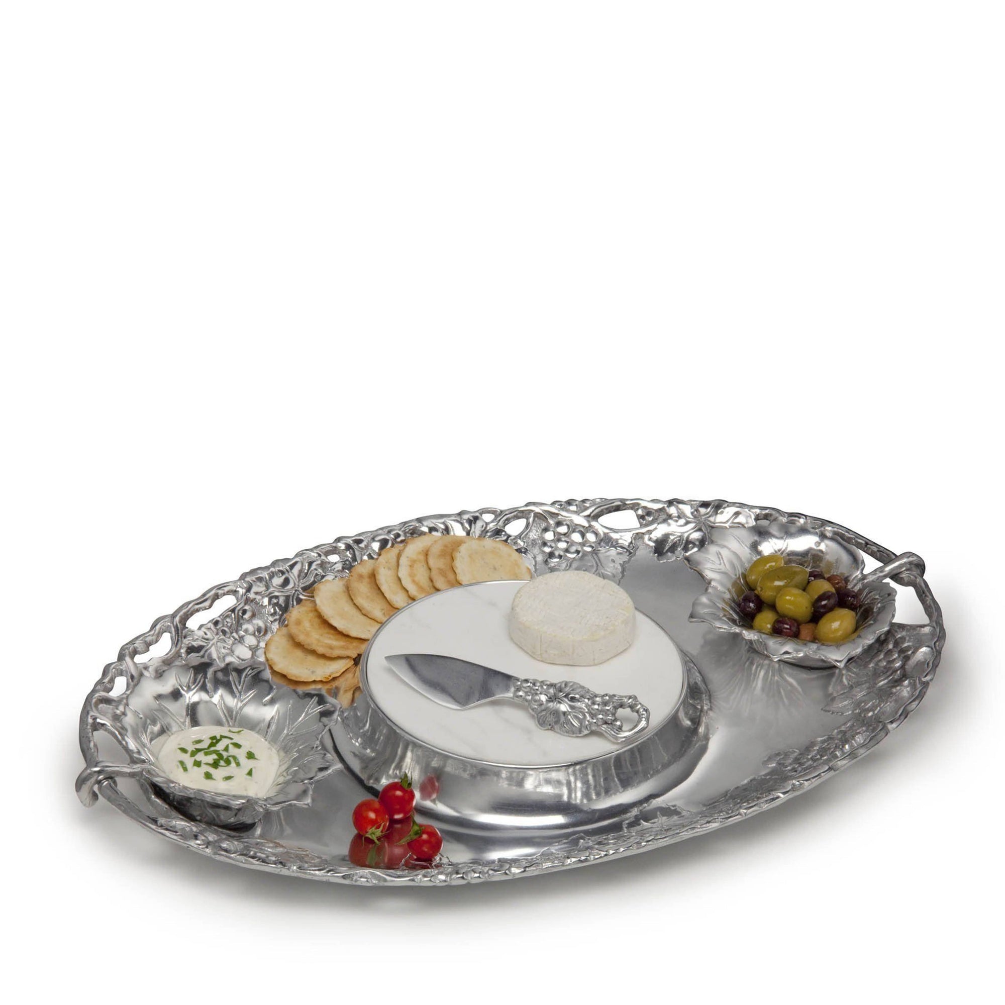Arthur Court Grape Grape Tray Entertainment Set 5
