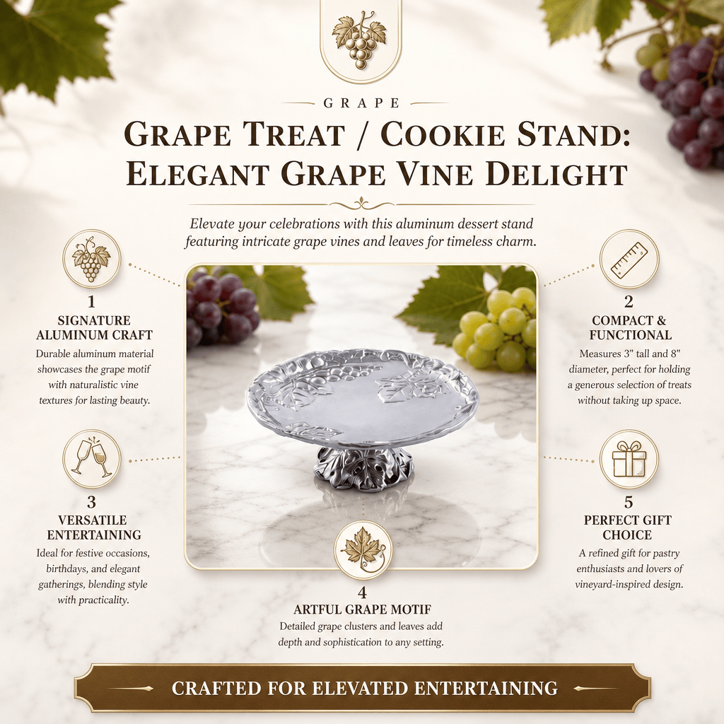 Arthur Court Grape Grape Treat / Cookie Stand