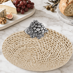Arthur Court Grape Grape Twisted Seagrass Placemats - set of 4