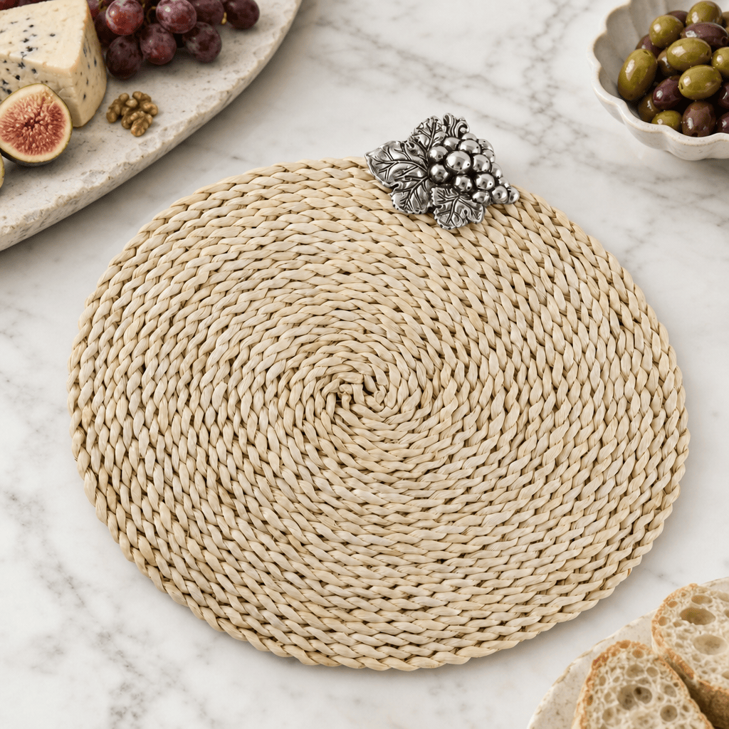 Arthur Court Grape Grape Twisted Seagrass Placemats - set of 4