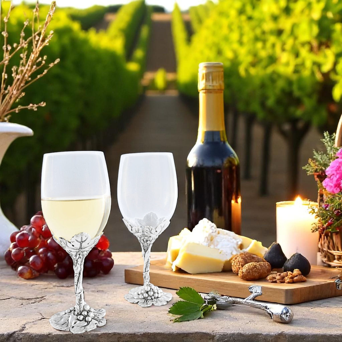 Arthur Court Grape Grape Wine Glasses