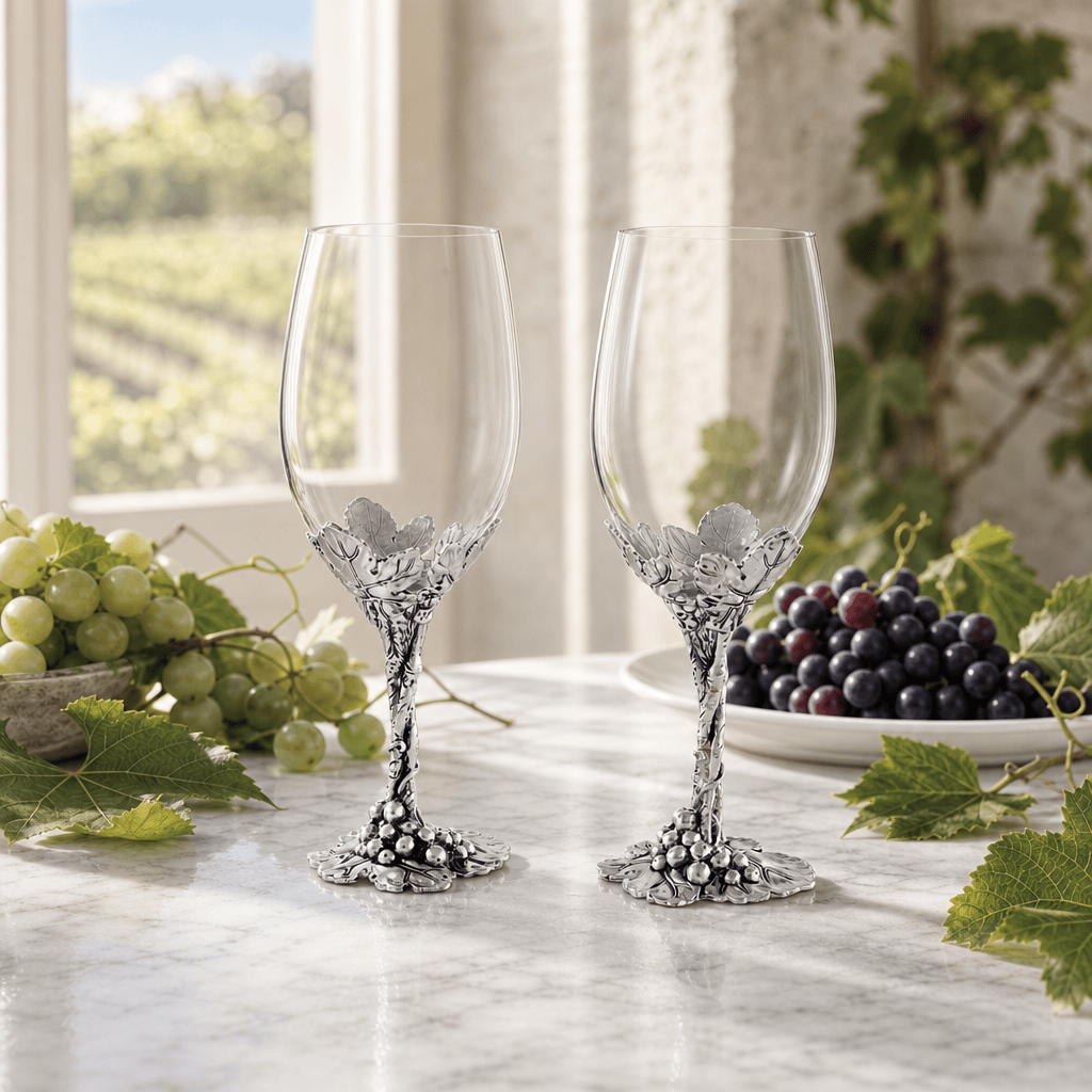 Arthur Court Grape Grape Wine Glasses