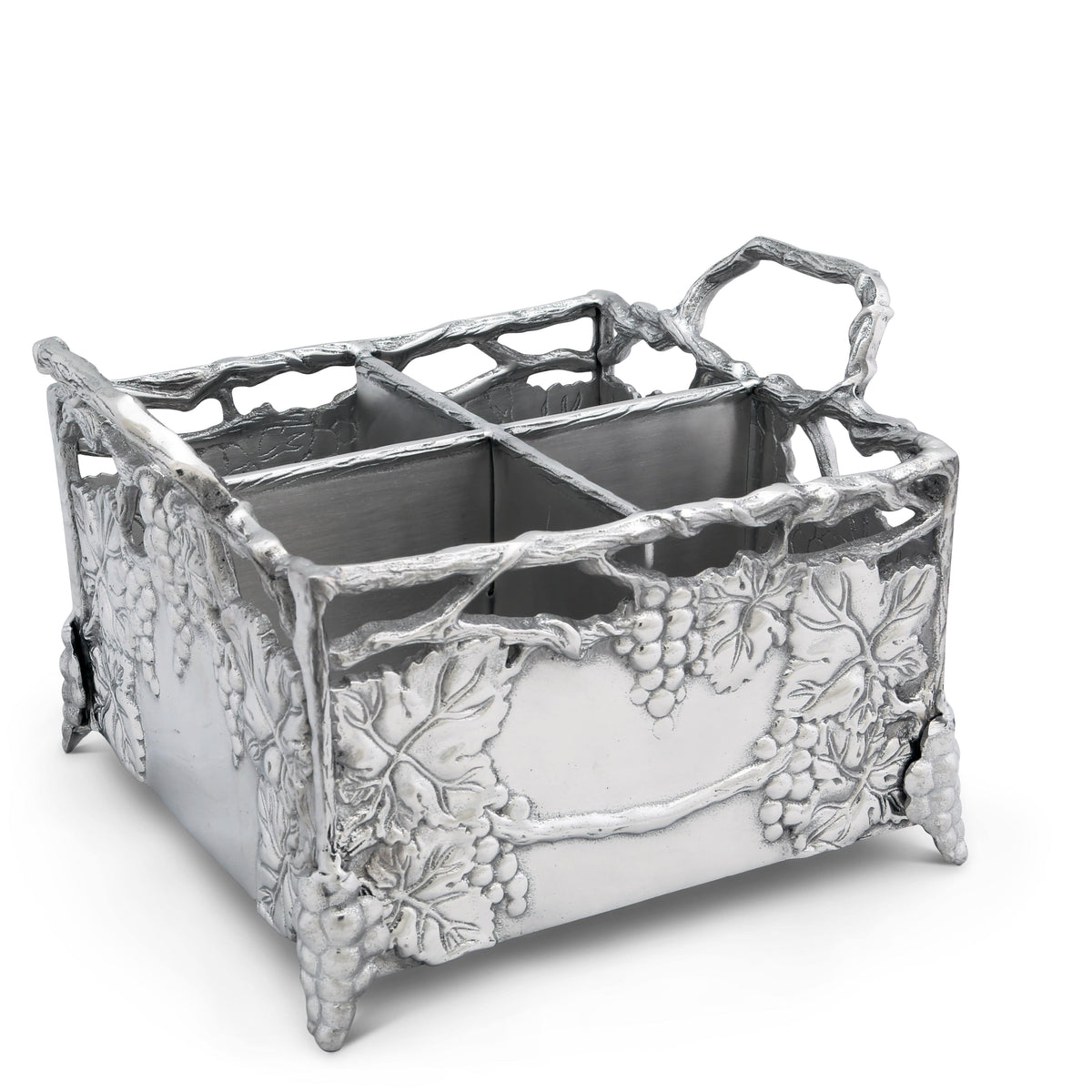 Arthur Court Grape Grapevine Flatware Caddy