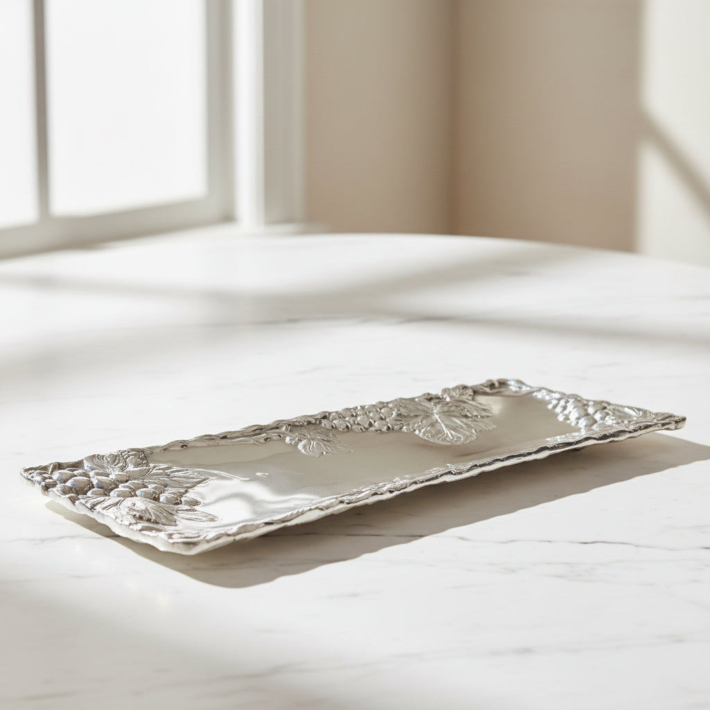 Arthur Court Grape Grapevine Oblong Tray