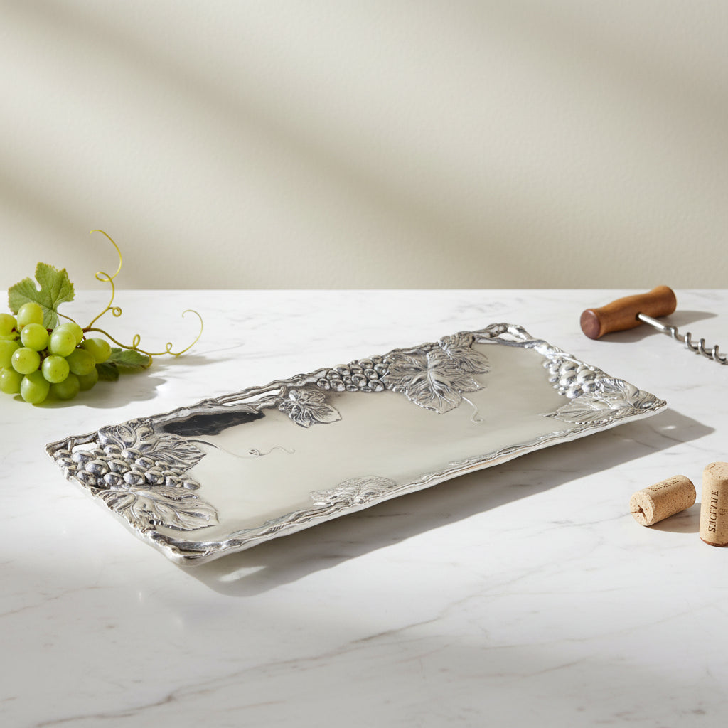 Arthur Court Grape Grapevine Oblong Tray