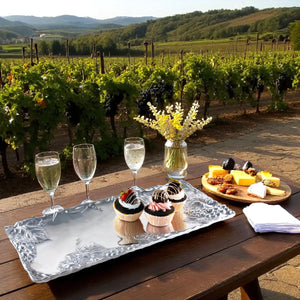 Arthur Court Grape Grapevine Oblong Tray